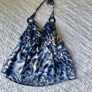 Single Silk Halter Top